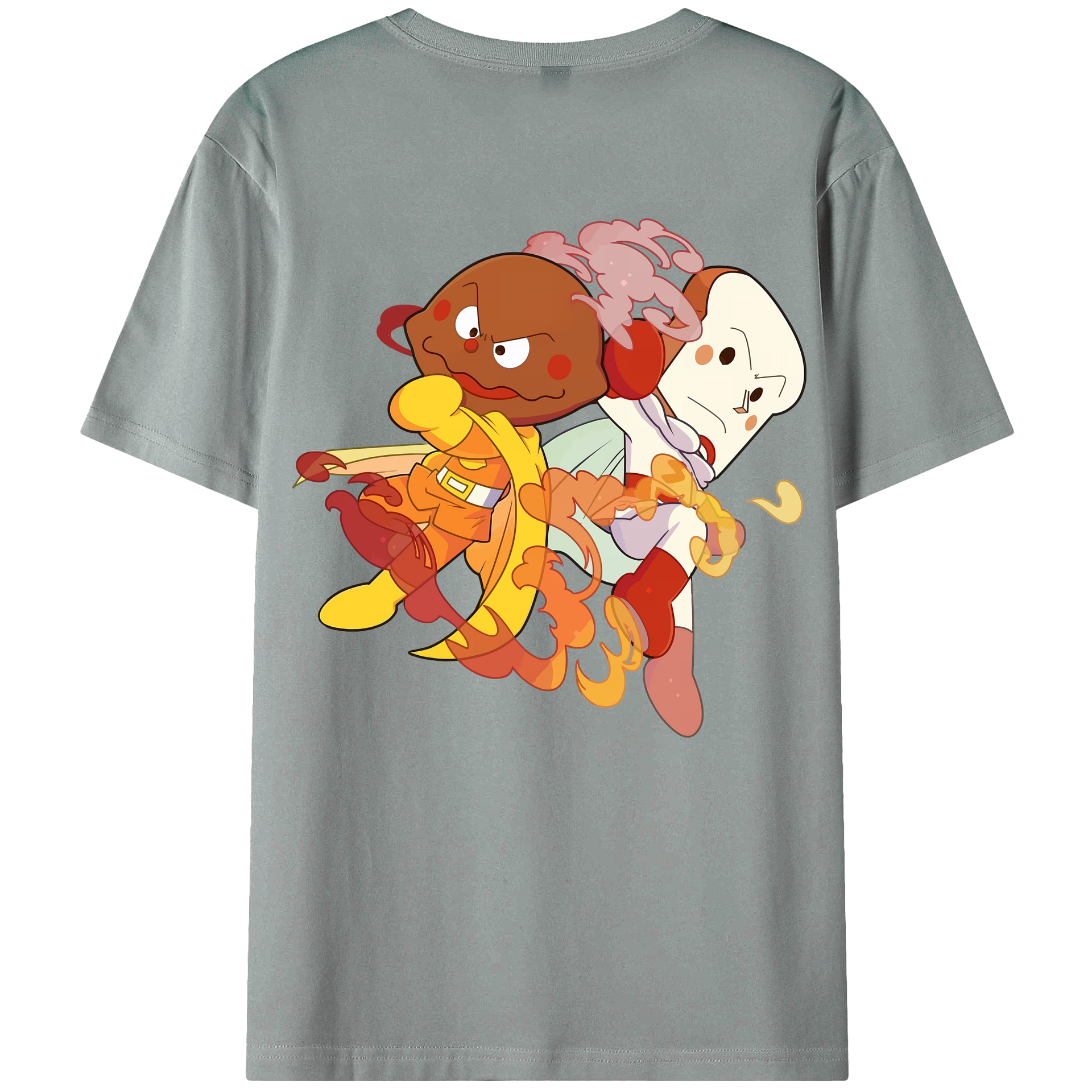 （画像用） アンパンマン Anpanman 綿100％ メンズ半袖Tシャツ（バックプリント） 通気性